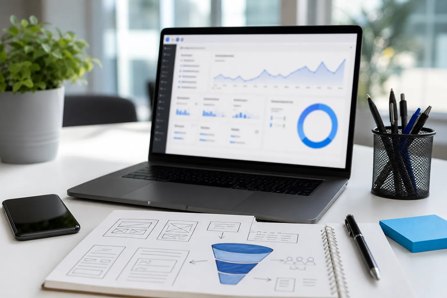 Illustration de site vitrine performant